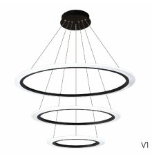 Подвесная люстра Crystal Lux MANZANA SP67W LED BLACK