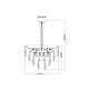 Подвесная люстра Arte Lamp Lilly A4070LM-9GO