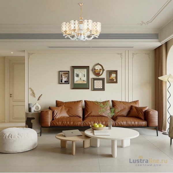 Подвесная люстра Arte Milano Florentia-3097 303097/8 Wh/Gd Подвесная люстра Arte Milano Florentia-3097 303097/8 Wh/Gd