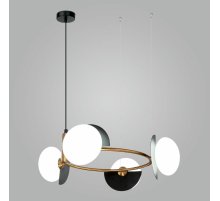 Подвесная люстра Eurosvet Moity 70150/4 черный/латунь a064822