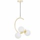 Подвесная люстра Lumina Deco Bonio LDP 7031-3 F.GD