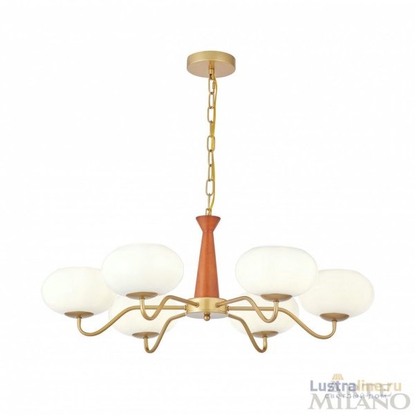 Подвесная люстра Arte Milano Napoli 310166/D780/6 BS/WD Подвесная люстра Arte Milano Napoli 310166/D780/6 BS/WD