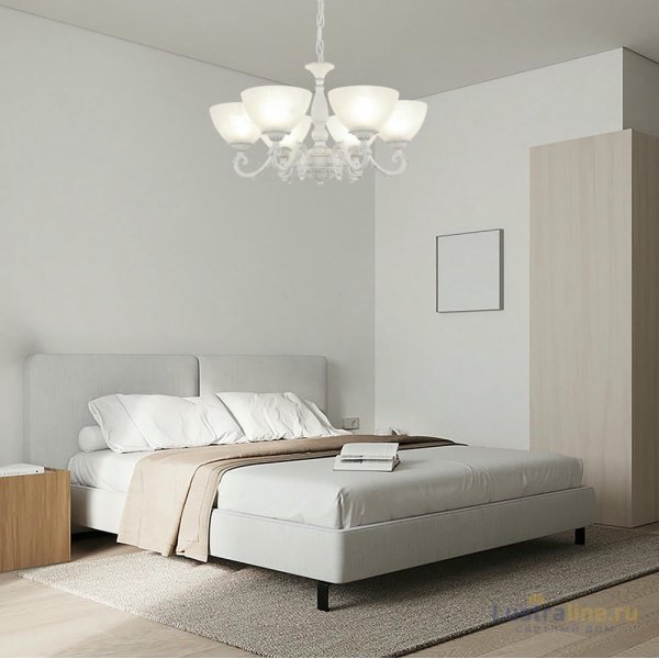 Подвесная люстра Arte Milano 340518/6 WT+SL Подвесная люстра Arte Milano 340518/6 WT+SL