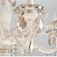 Подвесная люстра Eurosvet 3281/8 белый с золотом/тонированный хрусталь Strotskis