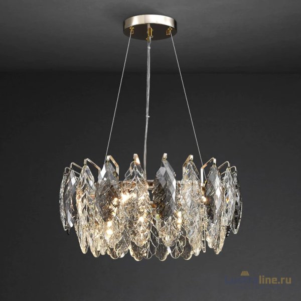 Подвесная люстра Delight Collection D8011P/R-600 gold/smoky