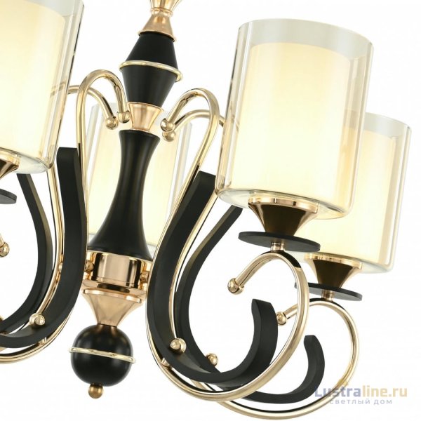 Подвесная люстра Arte Milano Florentia 302237/5 Bk/Gd Подвесная люстра Arte Milano Florentia 302237/5 Bk/Gd
