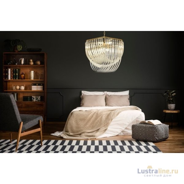 Подвесная люстра Lumina Deco Weddini LDP 6001-600 GD+CL Подвесная люстра Lumina Deco Weddini LDP 6001-600 GD+CL