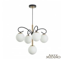 Подвесная люстра Arte Milano Neapolis 273808/4+1 BK/GD