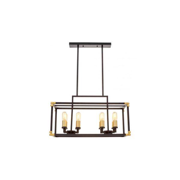 Подвесная люстра Lumina Deco Waldorf LDP 1140-8 BK+MD