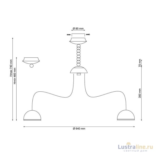 Подвесная люстра Lucia Tucci Natura 064.8 LED