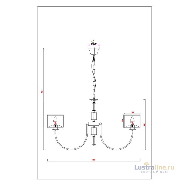 Подвесная люстра Arte Lamp Attore A4092LM-8CC Подвесная люстра Arte Lamp Attore A4092LM-8CC
