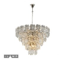 Подвесная люстра iLamp Homy P2545-18 Nickel
