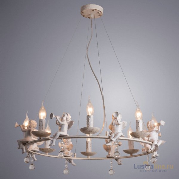 Подвесная люстра Arte Lamp Amur A1133SP-8WG Подвесная люстра Arte Lamp Amur A1133SP-8WG