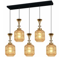 Подвесная люстра Reluce 02003-0.9-05L AMBER