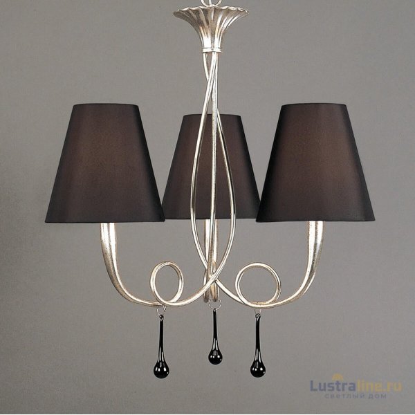 Подвесная люстра Mantra Paola Painted Silver 3532