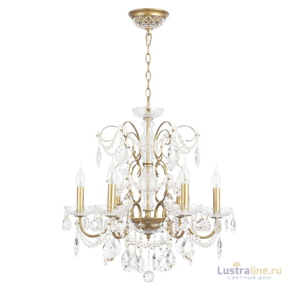 Подвесная люстра Crystal Lux ODELIS SP6 GOLD