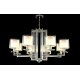 Подвесная люстра Crystal Lux Nicolas NICOLAS SP-PL8 NICKEL/WHITE