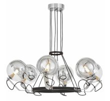 Подвесная люстра Lumina Deco LDP 9110-6 BK+CHR Подвесная люстра Lumina Deco LDP 9110-6 BK+CHR