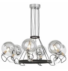 Подвесная люстра Lumina Deco LDP 9110-6 BK+CHR
