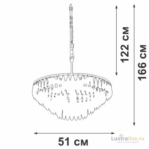 Подвесная люстра Vitaluce V5352-1/5 Подвесная люстра Vitaluce V5352-1/5