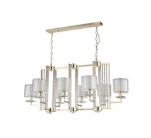 Подвесная люстра Crystal Lux Nicolas NICOLAS SP8 L1000 GOLD/WHITE Подвесная люстра Crystal Lux Nicolas NICOLAS SP8 L1000 GOLD/WHITE