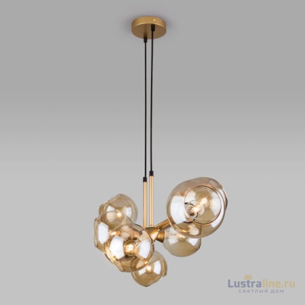 Подвесная люстра Eurosvet 70113/8 янтарный