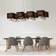 Подвесная люстра Lumina Deco Fianelo LDP 1248-8 BK