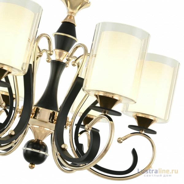 Подвесная люстра Arte Milano Florentia 302237/6 Bk/Gd Подвесная люстра Arte Milano Florentia 302237/6 Bk/Gd