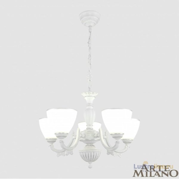 Подвесная люстра Arte Milano 342837/5 WT+SL Подвесная люстра Arte Milano 342837/5 WT+SL