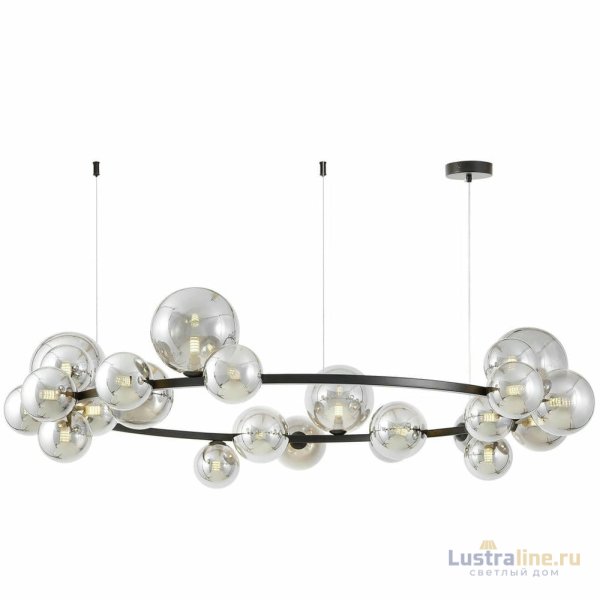 Подвесная люстра Lumina Deco LDP 7033-24 BK+GY