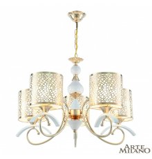 Подвесная люстра Arte Milano Florentia-9787 309787/5 Wh/Gd
