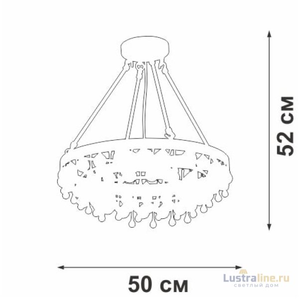 Подвесная люстра Vitaluce V5352-8/4S