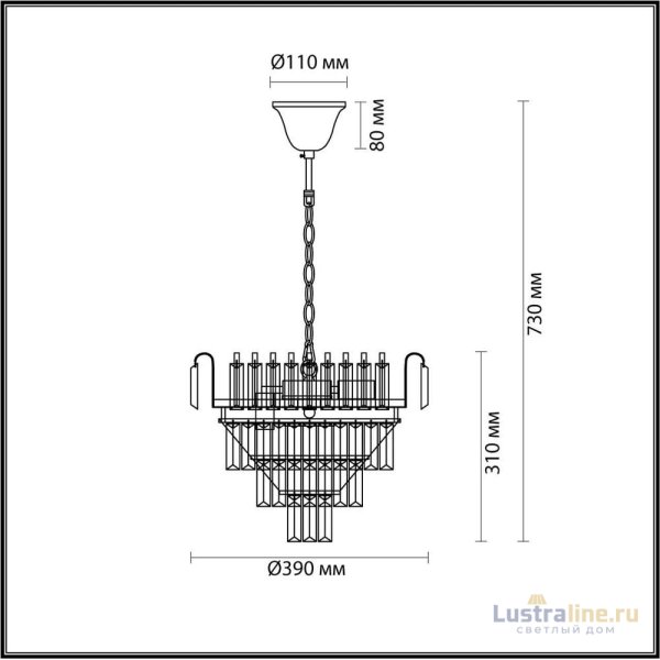 Подвесная люстра Lumion Classi 5234/6