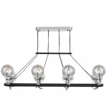 Подвесная люстра Lumina Deco LDP 9110-8-PR BK+CHR