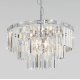 Подвесная люстра Eurosvet Elegante 10130/8 хром/прозрачный хрусталь Strotskis a060642