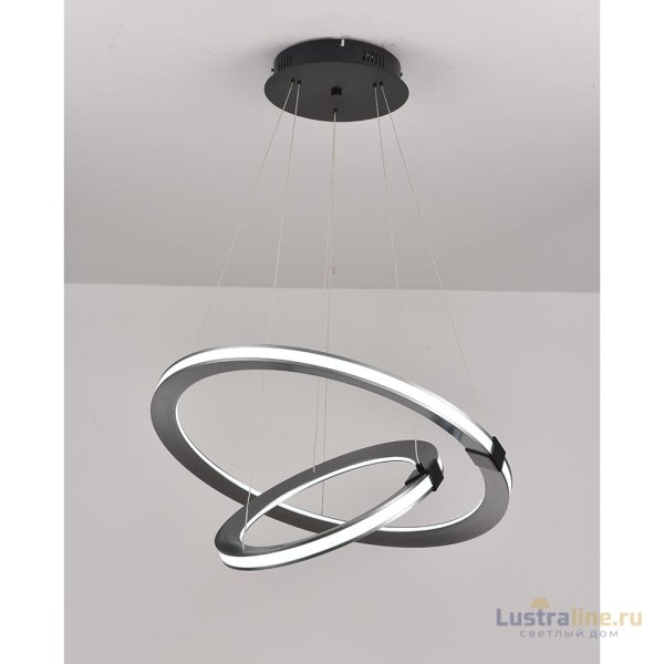Подвесная люстра iLedex Vision 9225-8+5SD GR+BK