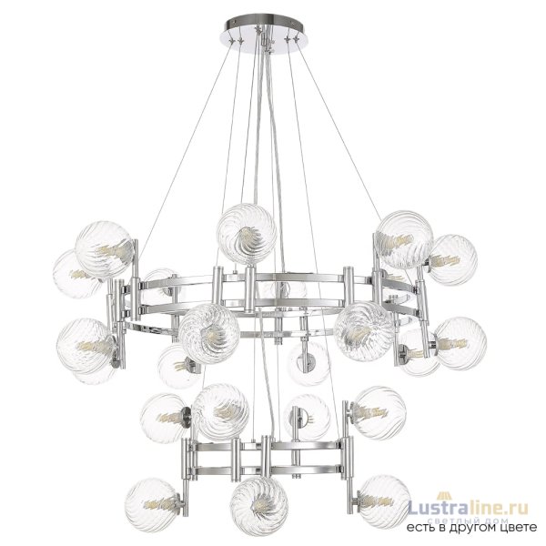 Подвесная люстра Crystal Lux LUXURY SP16+8 CHROME