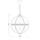 Подвесная люстра Delight Collection Residential KM0115P-4L nickel