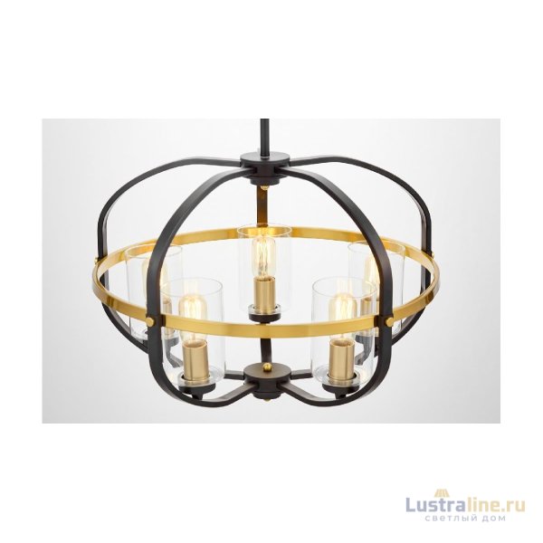 Подвесная люстра Lumina Deco Monterey LDP 1141-5 BK+MD