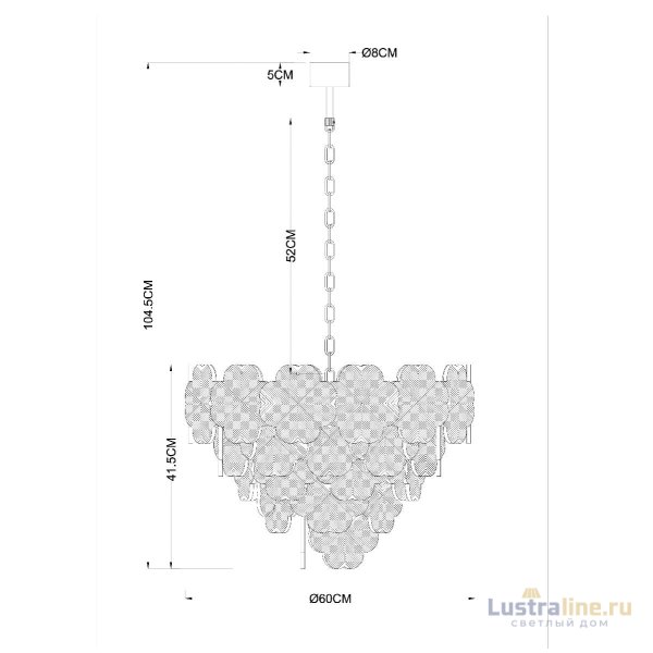 Подвесная люстра Arte Lamp Mallika A4077LM-10GO Подвесная люстра Arte Lamp Mallika A4077LM-10GO