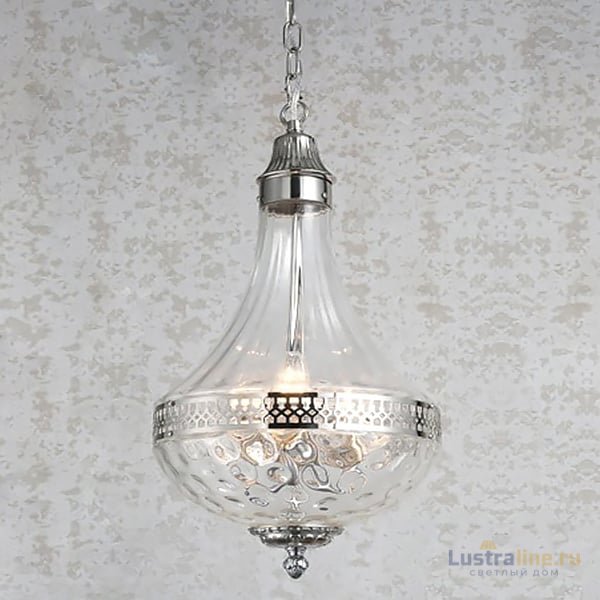 Подвесная люстра DeLight Collection French Empire Glass KG0544P-4 nickel