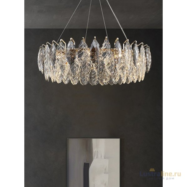 Подвесная люстра Delight Collection D8011P/R-1000 gold/smoky