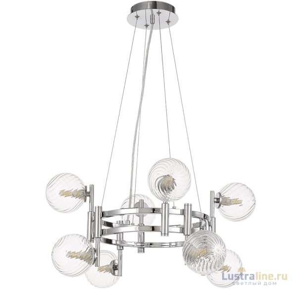 Подвесная люстра Crystal Lux LUXURY SP8 CHROME