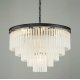 Подвесная люстра Delight Collection 1920s Odeon KR0387P-10A black/frost