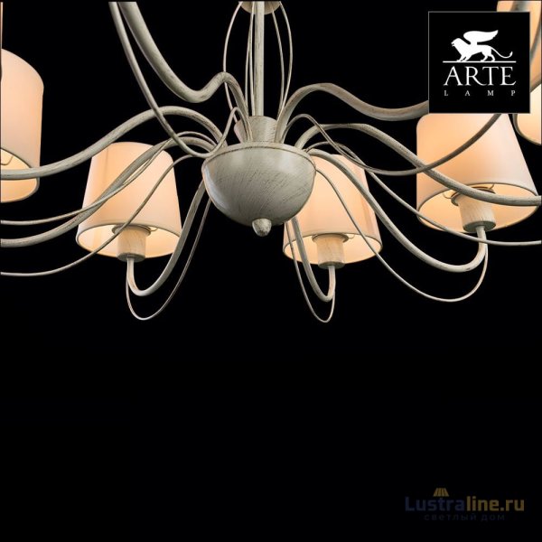 Подвесная люстра Arte Lamp Orlean A9310LM-8WG Подвесная люстра Arte Lamp Orlean A9310LM-8WG