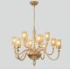 Подвесная люстра Crystal Lux SILVESTRO SP12 AMBER