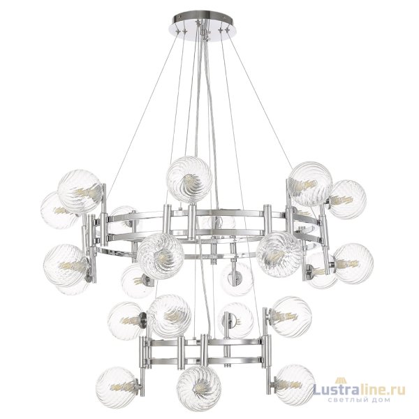 Подвесная люстра Crystal Lux LUXURY SP16+8 CHROME