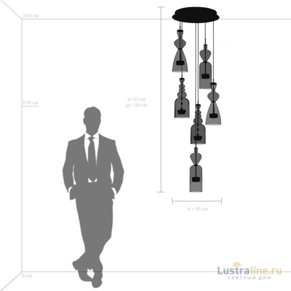 Подвесная люстра Lightstar Belle 814069