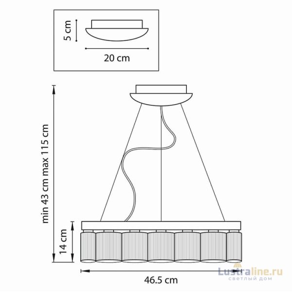 Подвесная светодиодная люстра Lightstar Nibbler 812126