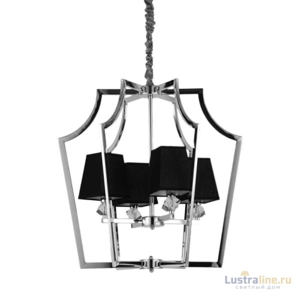 Подвесная люстра Lumina Deco Montero LDP 1249-4 CHR+BK